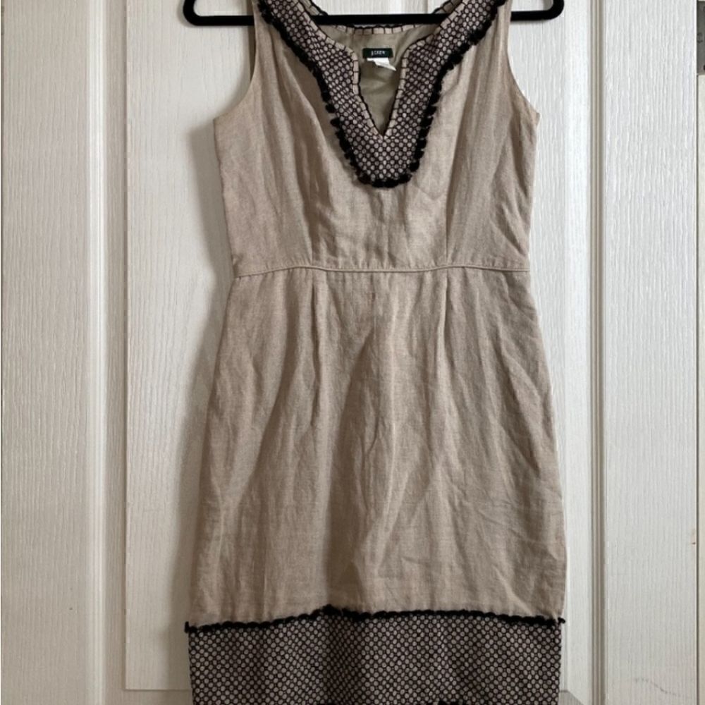 J CREW Linen Poms Dress - Picture 2 of 8